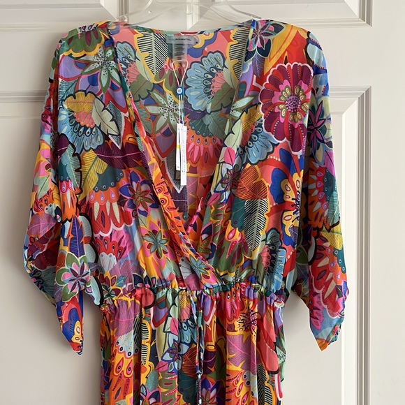 Bleu Rod Beattie Swim Blue Rod Beattie Maxi Swim Coverup Poshmark